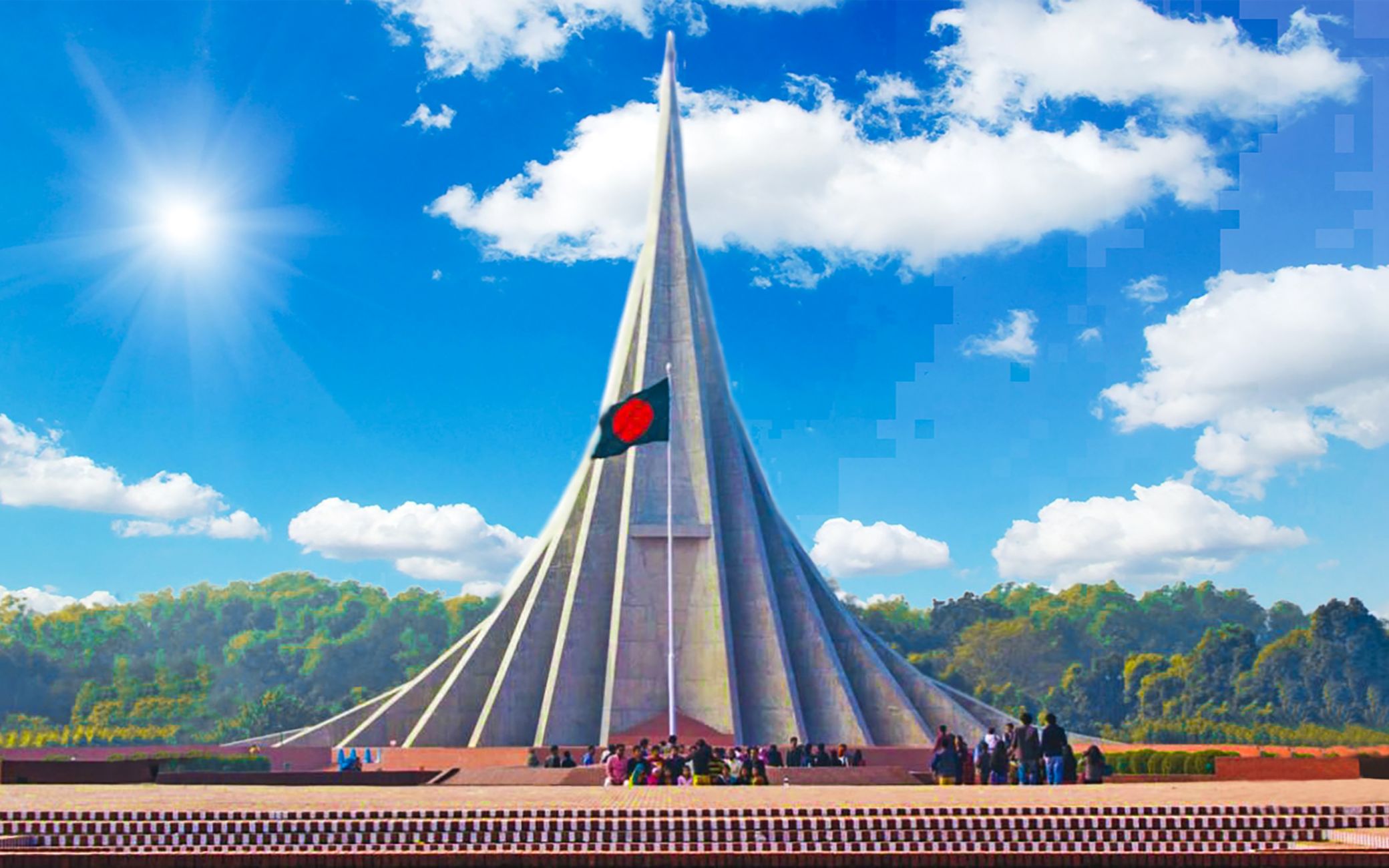 各国地标系列-孟加拉国-国家烈士纪念碑(jatiyo sriti shoudho)