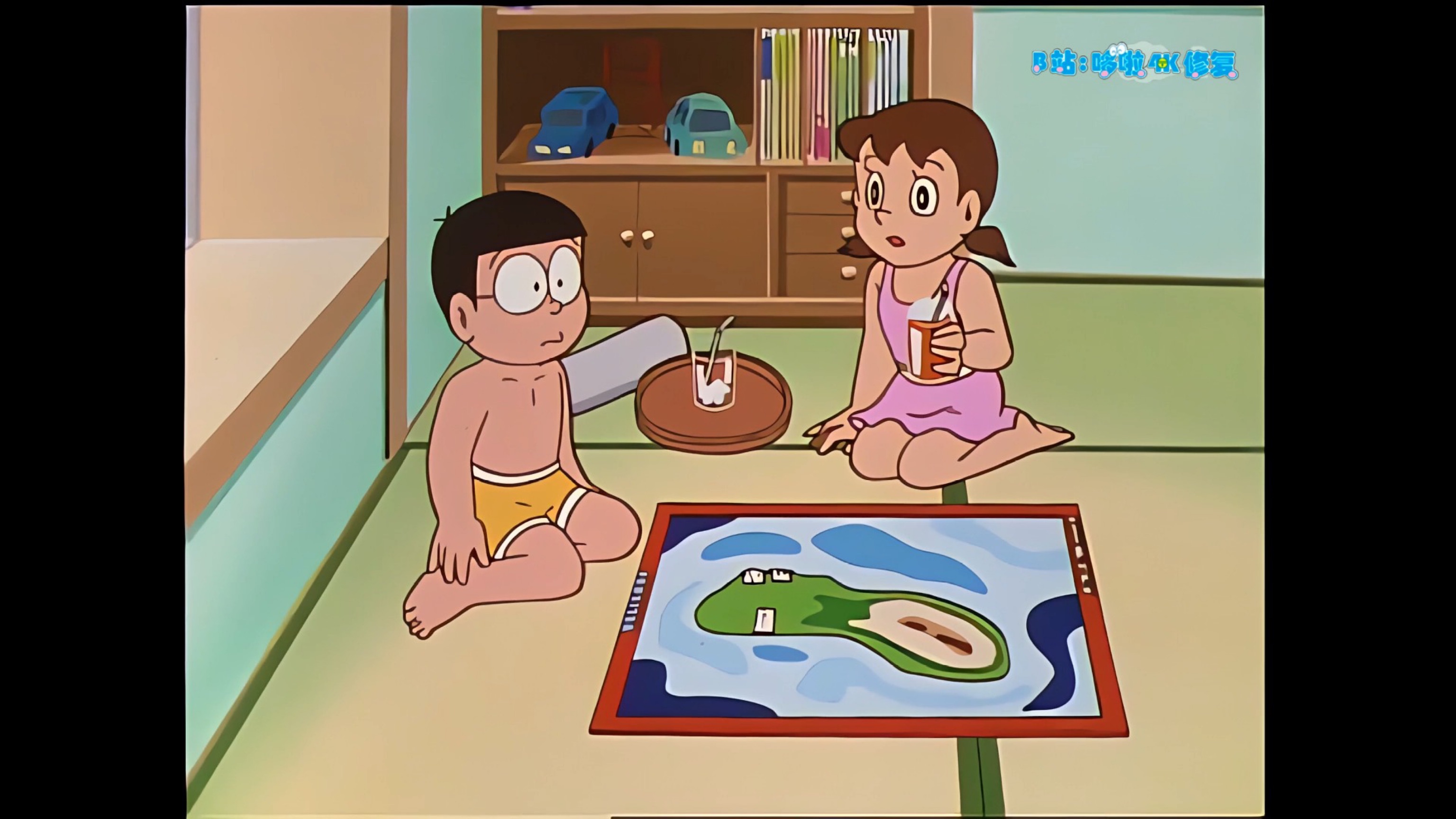 哆啦a梦(大雄穿红色的游泳裤)录屏50个级别(大雄是屌毛)爸爸妈妈是屌