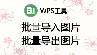 在WPS中批量导入图片或者导出图片
