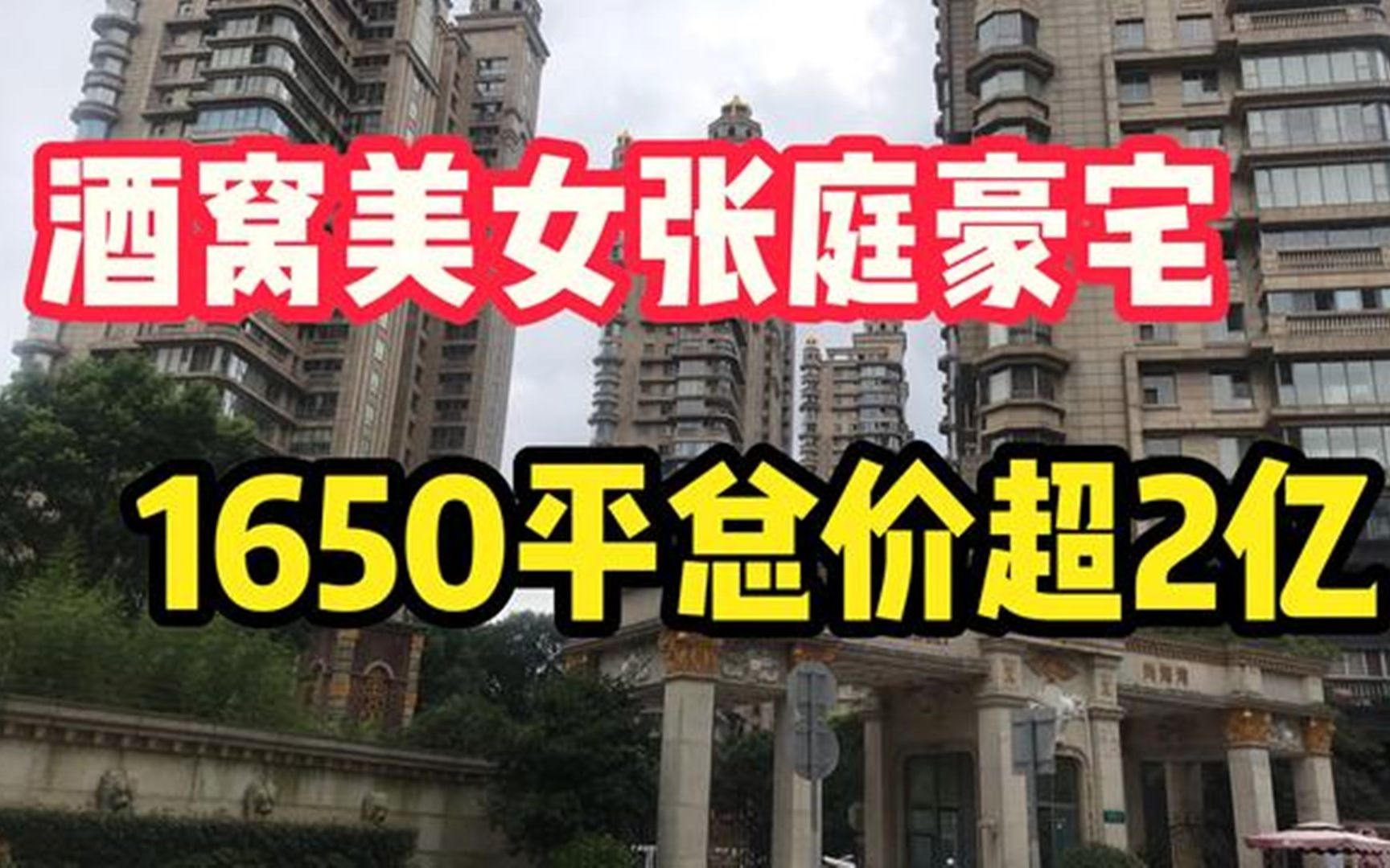 实拍酒窝美女张庭上海豪宅面积1650平总价超2亿叹为观止