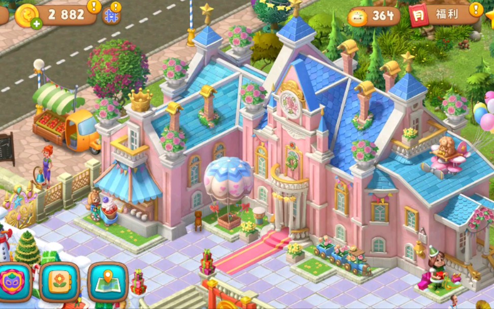 梦幻花园第一区域全景上