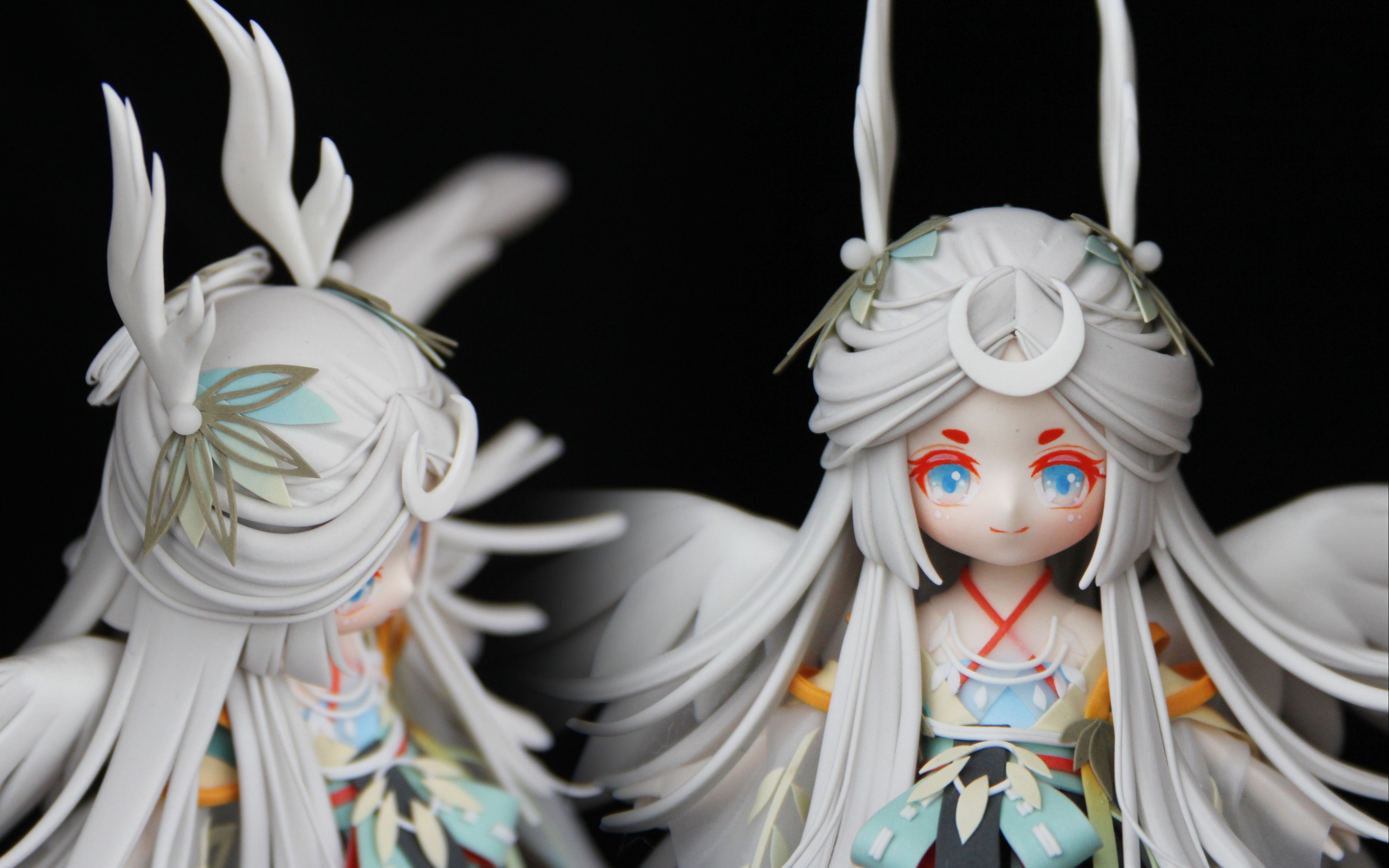 【超轻粘土】阴阳师手游因幡辉夜姬不倒翁手办制作