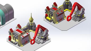 红警2尤里建造厂-SolidWorks2020机械模型复刻-官方资料片-尤里的