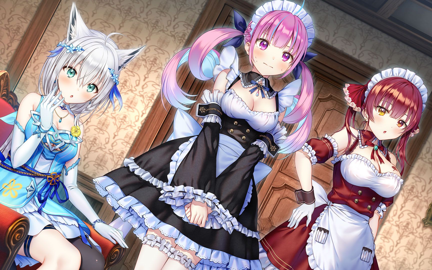 【凑阿库娅】galgame宣传op【宝钟玛琳】【白上吹雪】【ps4/ns】_哔哩