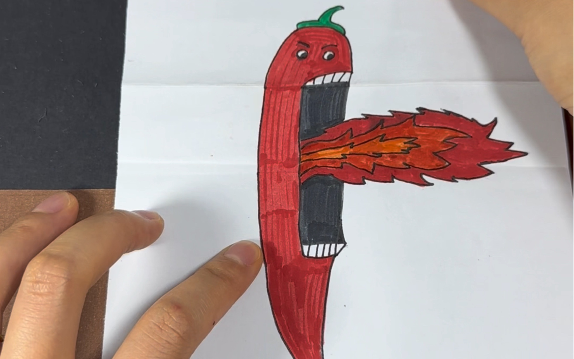 简单几步,做出一个会喷火的小辣椒,超级有趣