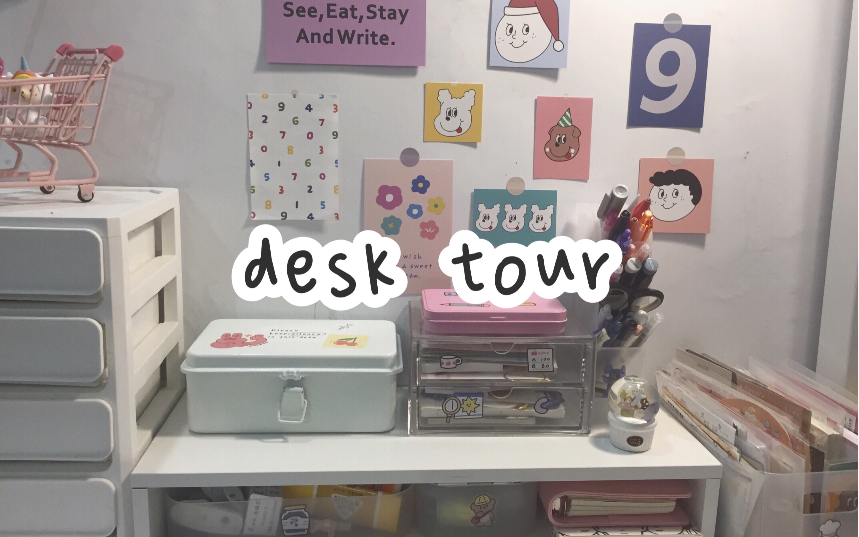 【书桌介绍】desk tour 我的书桌上有什么、ins风书桌、手帐书桌、桌面收纳哔哩哔哩bilibili