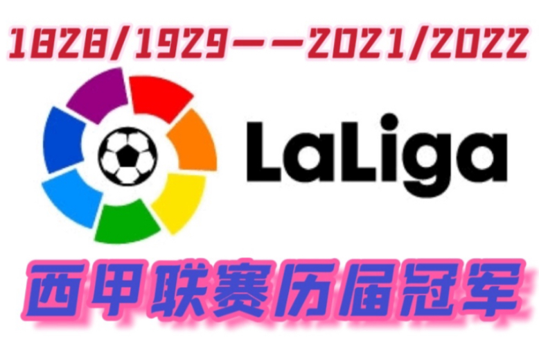 历届西甲冠军 皇马巴萨谁与争锋 欢迎大家留言 预测下赛季冠军 谢谢点赞和关注哔哩哔哩bilibili