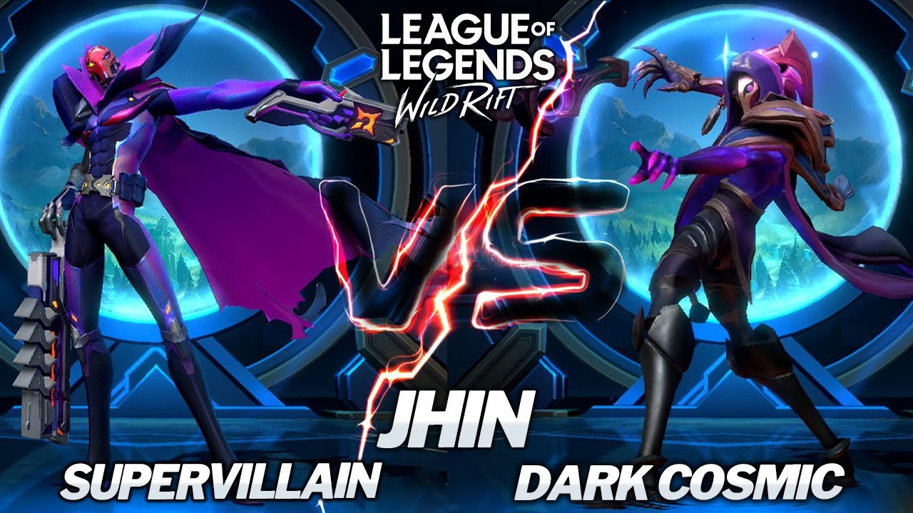 [图]Supervillain Jhin VS Dark Cosmic Jhin ( Skins Comparison ) Wild Rift 1639