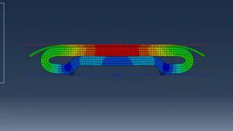 Tải video: Abaqus超弹大变形接触案例02