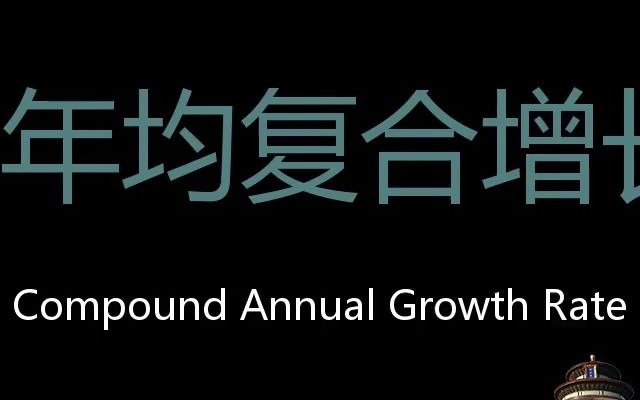 年均复合增长率 Chinese Pronunciation Compound Annual Growth Rate哔哩哔哩bilibili