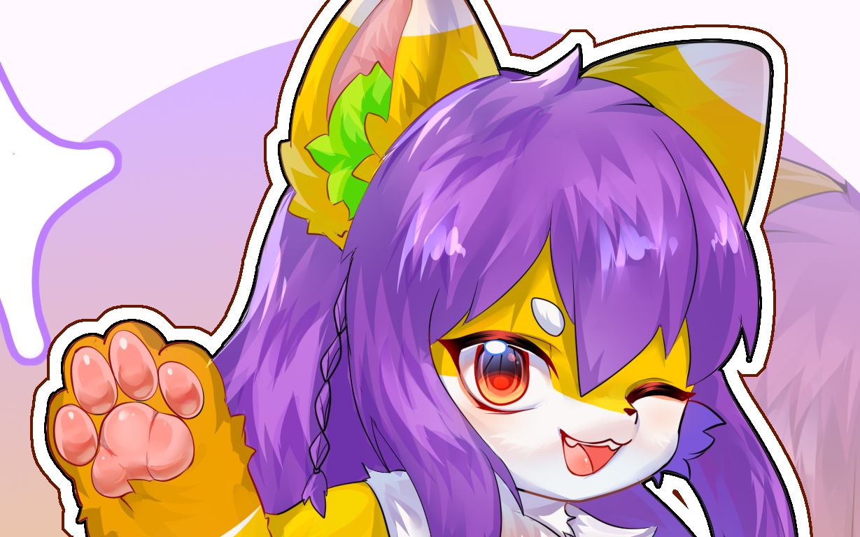 【Furry/绘画过程】是打招呼的小狐狸!哔哩哔哩bilibili