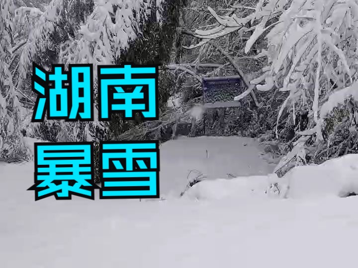 湖南新化降雪打平纪录,暴雪封山哔哩哔哩bilibili