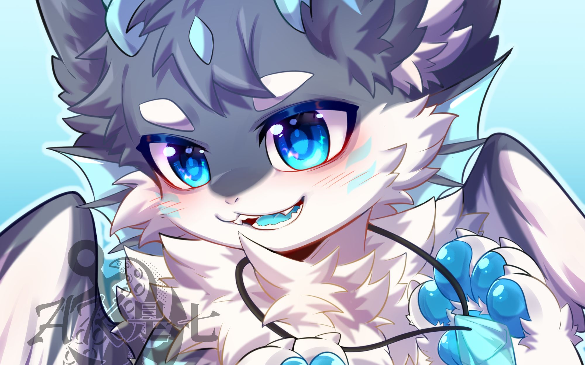 【兽设】鸽子也会画画啊