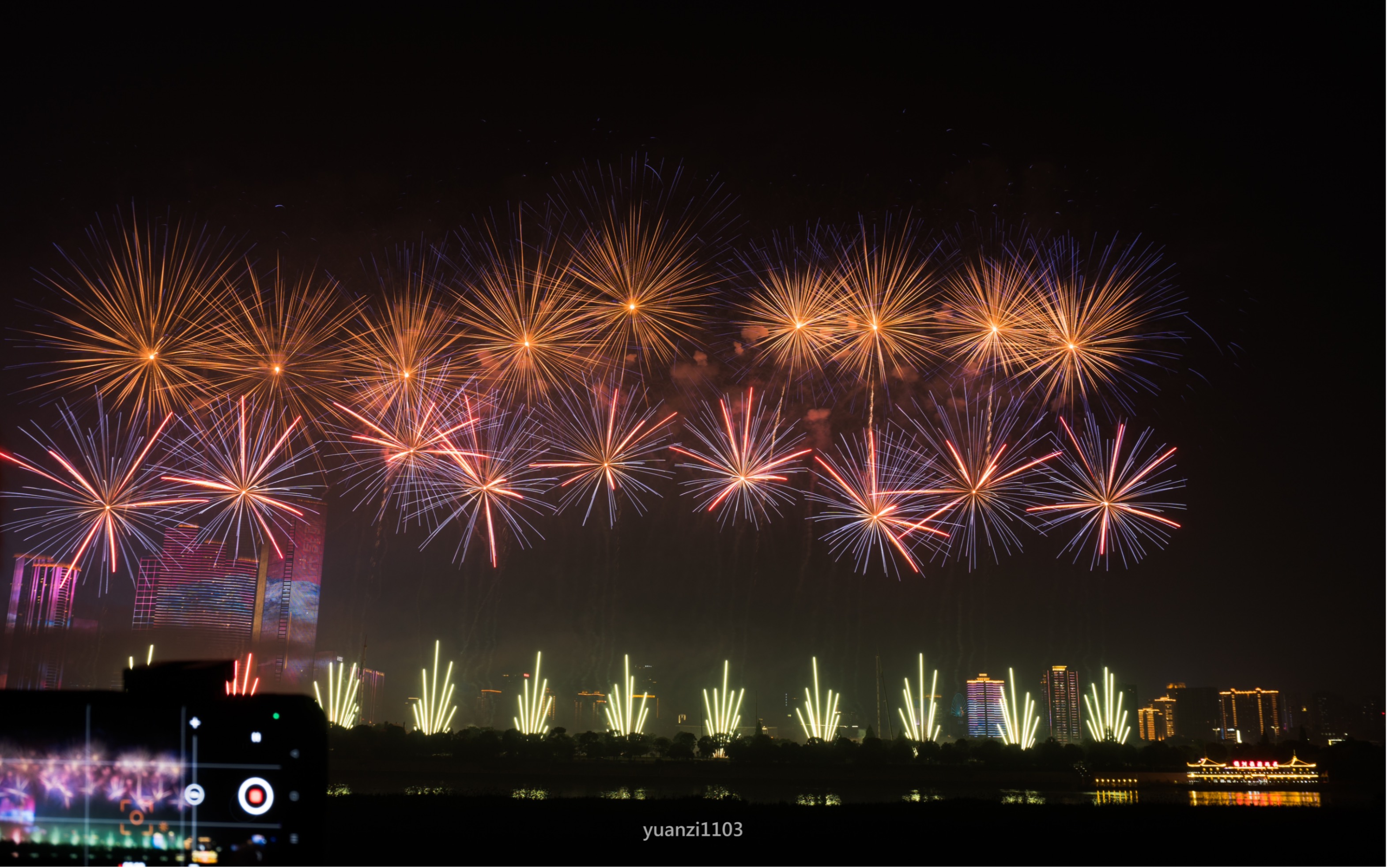 【4k hdr 原声】时隔两年的长沙橘子洲烟花,震撼归来!