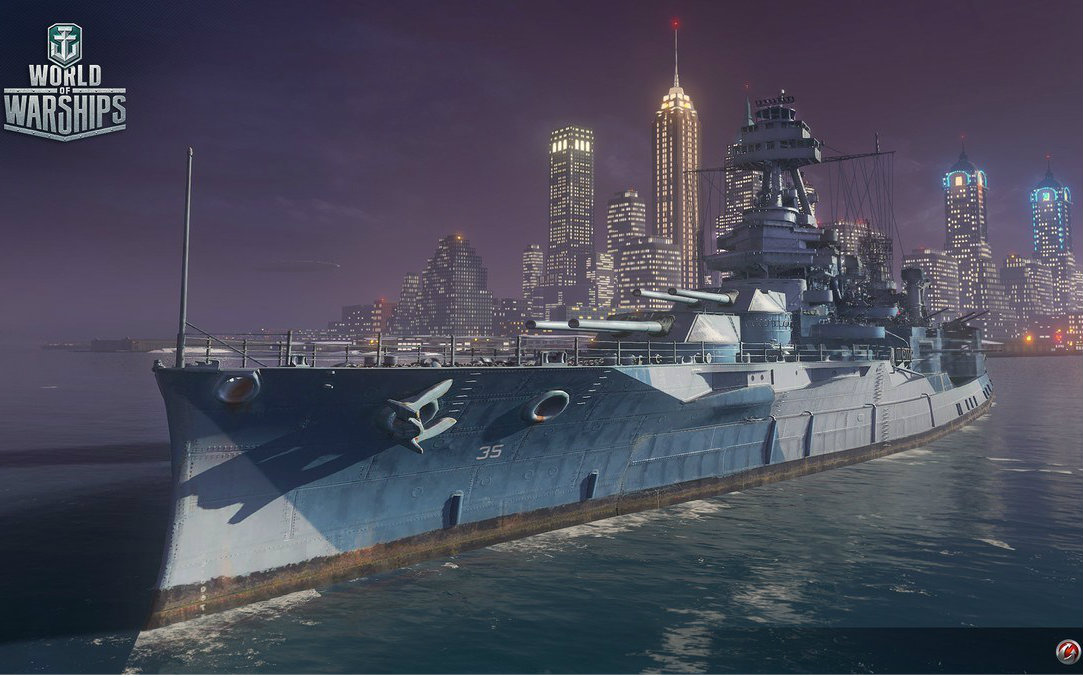 战舰世界15w输出航母克星5级房霸主美系战列舰德克萨斯