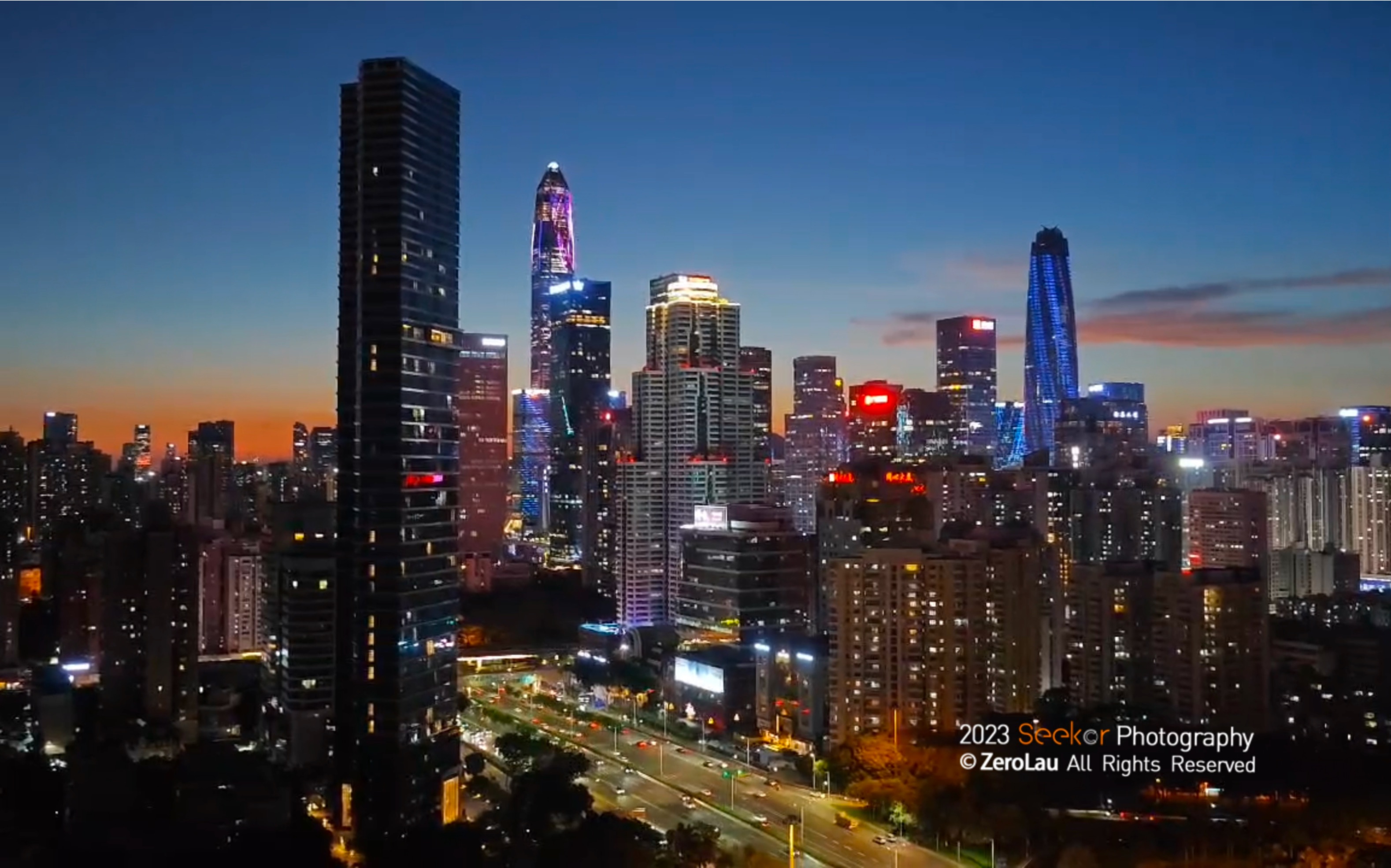 深圳福田cbd蓝调时刻