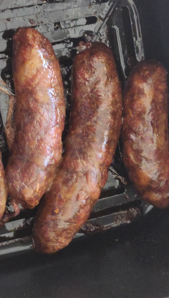 山东特产黑香肠,烤完也太香了