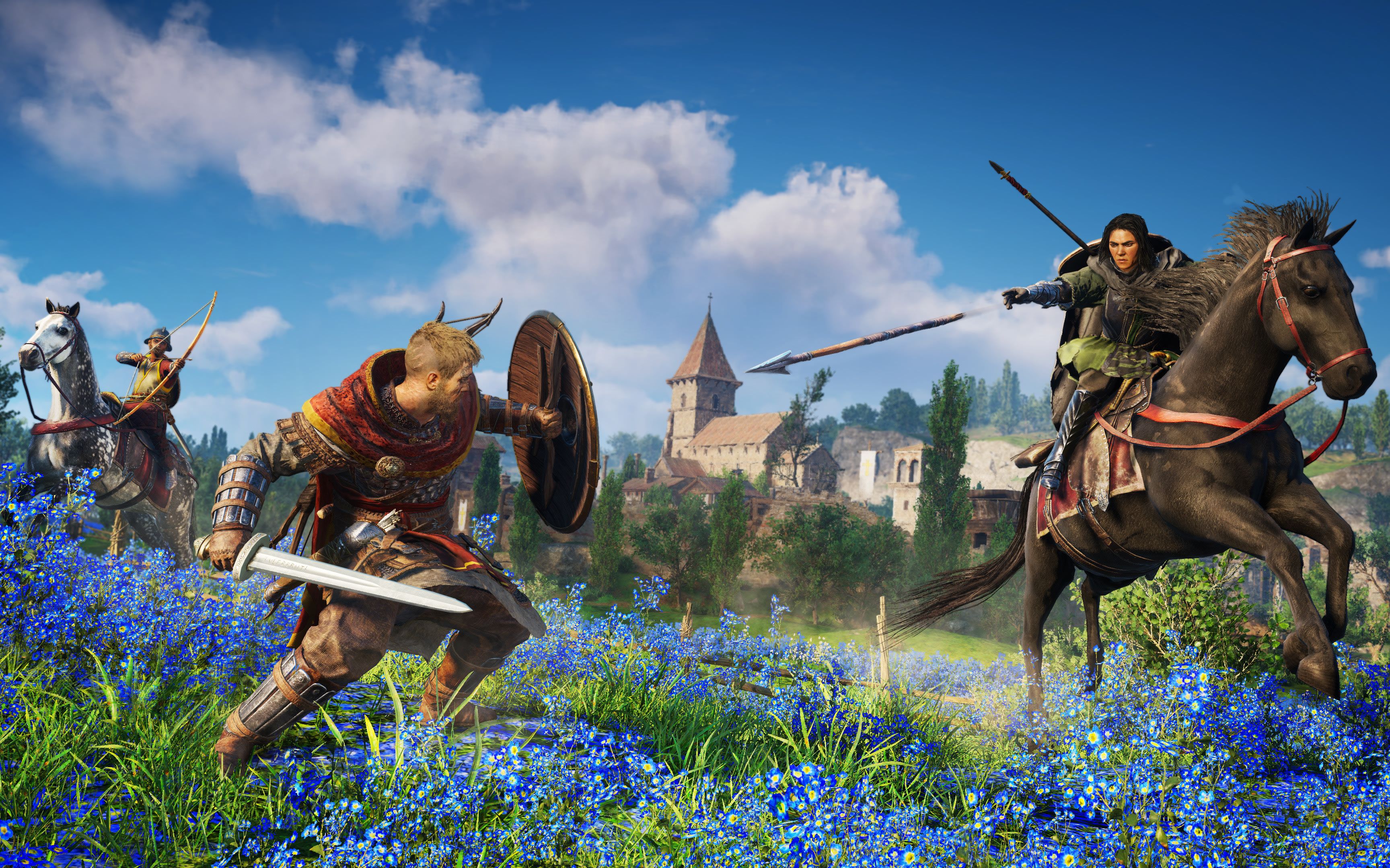 【刺客信条英灵殿】dlc2 围攻巴黎 镰刃单手剑展示