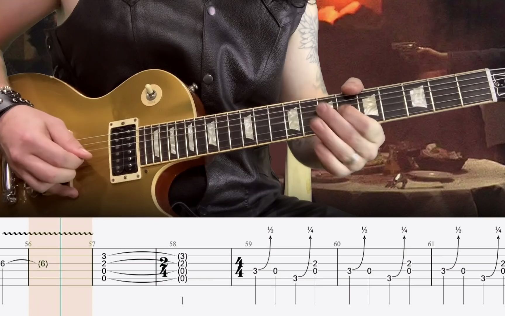 [图]The Godfather Live in Tokyo 1992 Guns N’ Roses Cover Guitar Tab Lesson Tutori