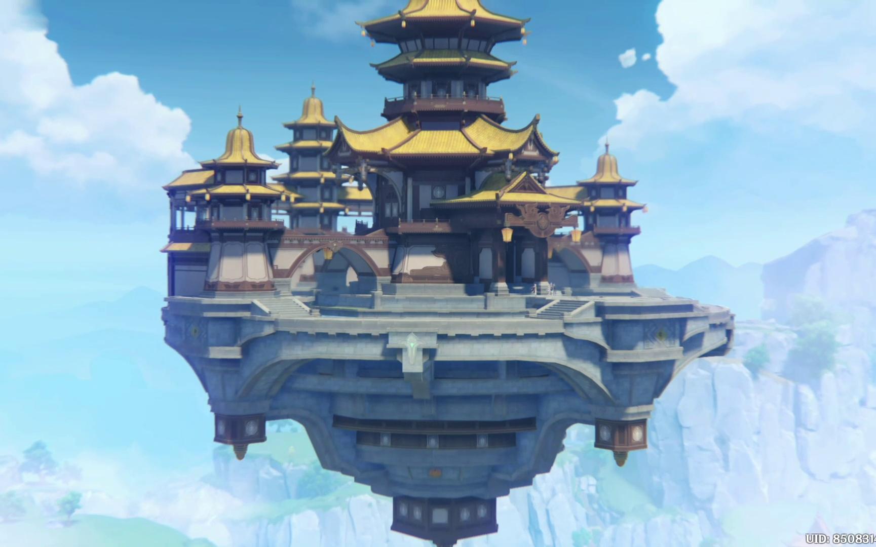 《原神录屏》重新修好的群玉阁.