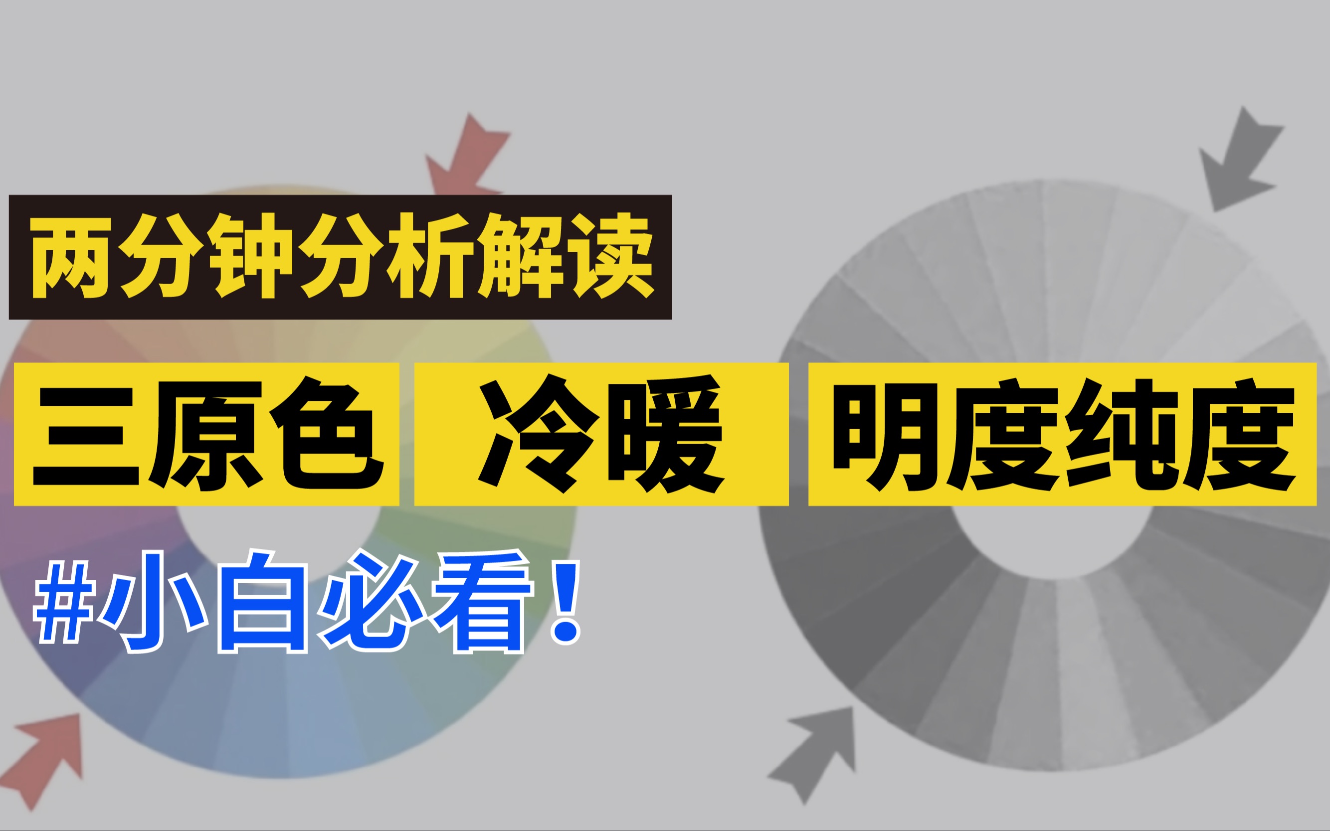 2分钟搞懂三原色、冷暖、明度纯度|这才是专业的色彩知识❗️哔哩哔哩bilibili