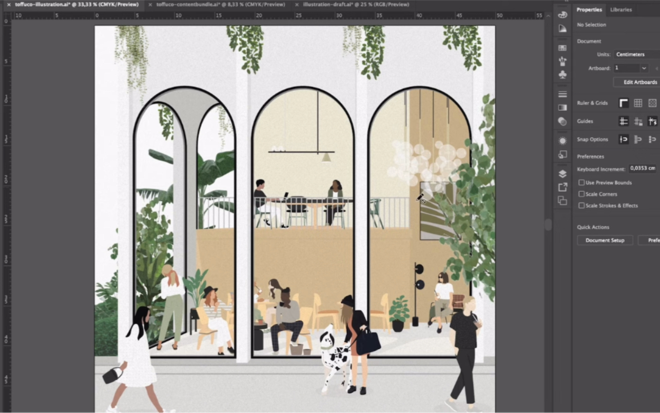 超详细的拼贴插画风效果图教程