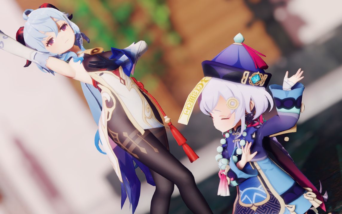 原神椰羊七七跳累了口渴