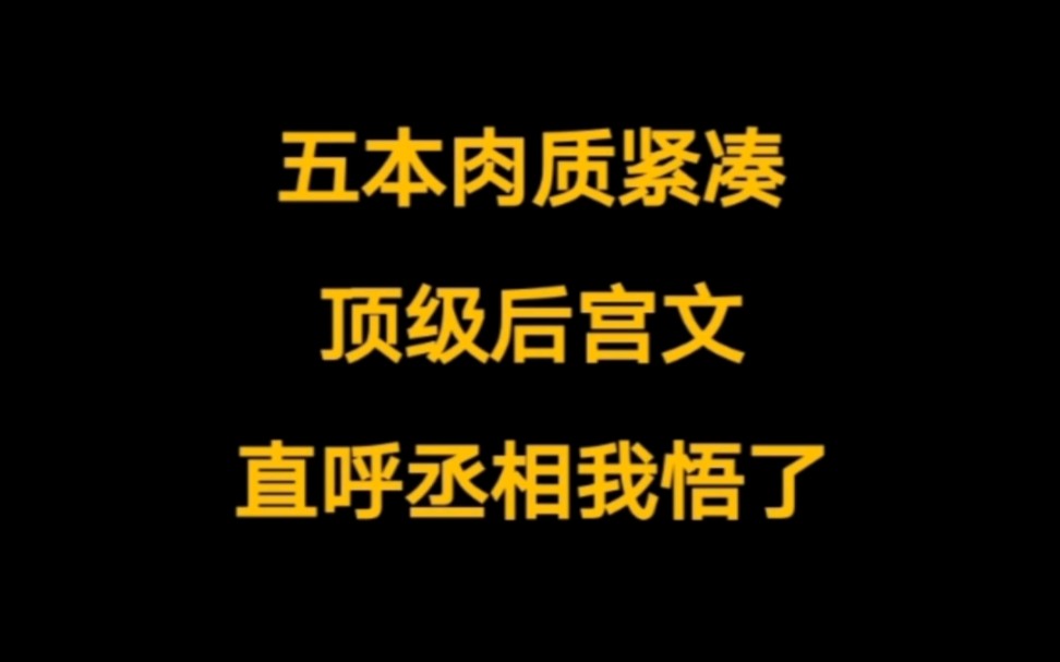 五本肉质鲜美,看完直呼丞相我悟了,极品都市后宫文.哔哩哔哩bilibili