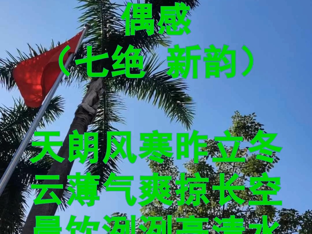 偶感(七绝 新韵)哔哩哔哩bilibili