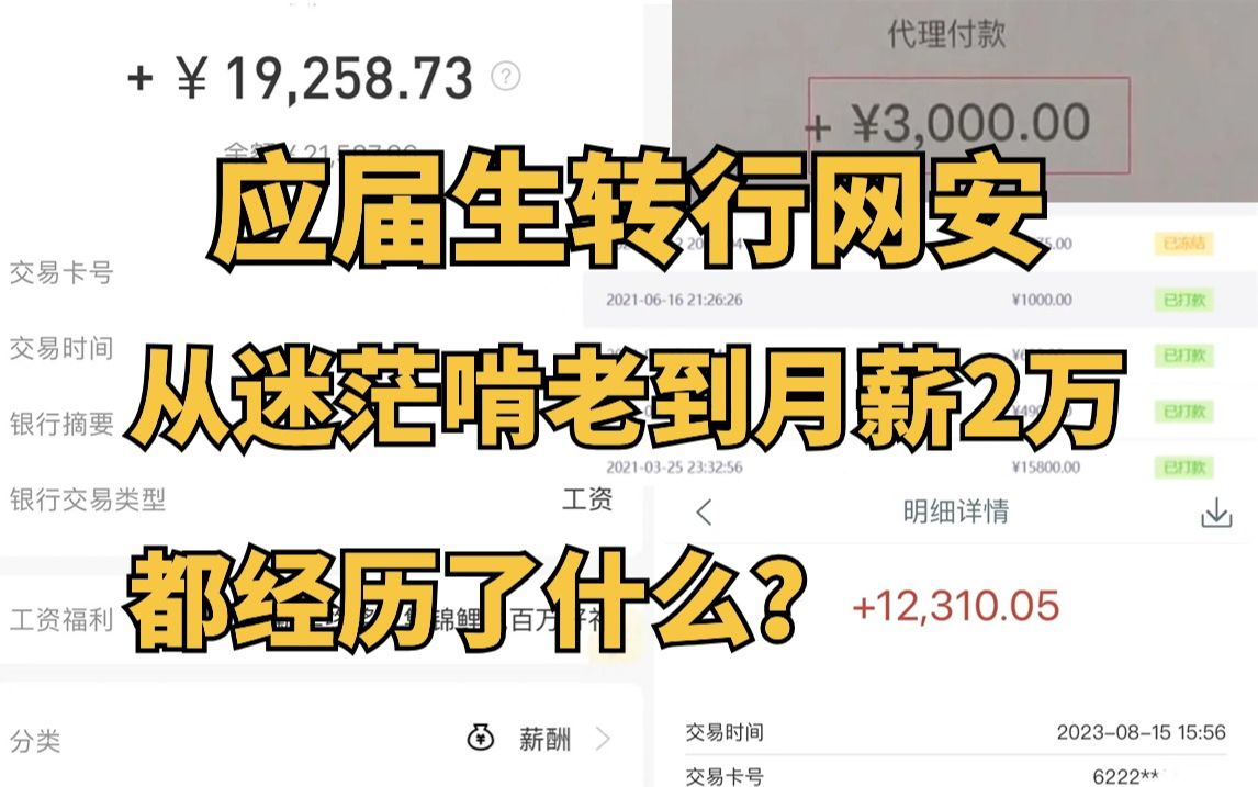 毕业后从迷茫啃老到月薪2万,我是如何做到的?(网络安全/信息安全)哔哩哔哩bilibili