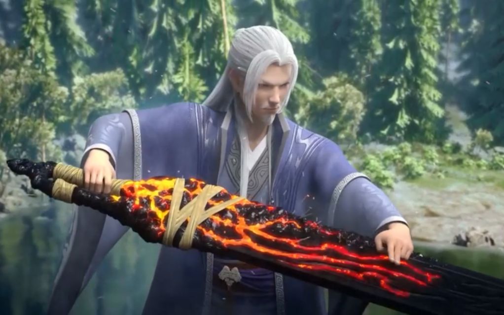 【地阶斗技焰分噬浪尺】药老发挥出了焰分噬浪尺