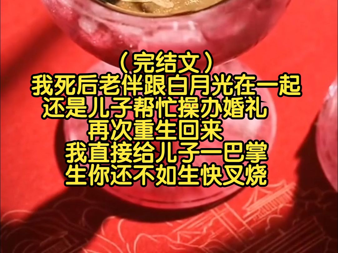 (完结文)我死后老伴跟白月光在一起,还是儿子帮忙操办婚礼,再次重生回来,我直接给儿子一巴掌,生你还不如生快叉烧哔哩哔哩bilibili