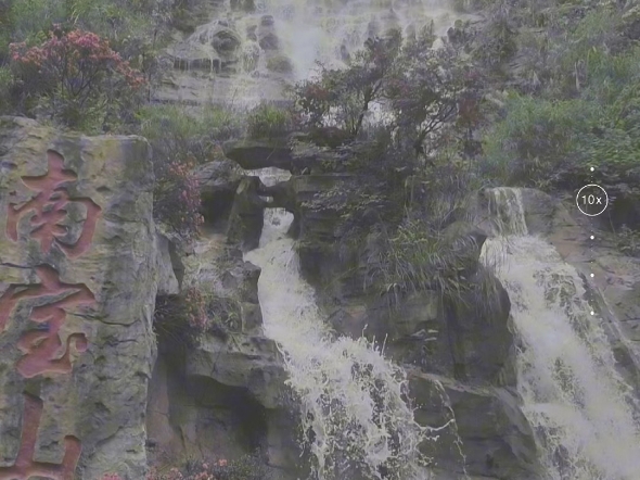 南宝山瀑布飞流直下!【山水风光】