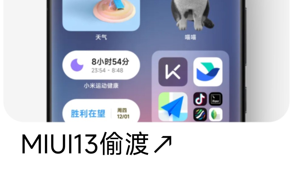 【只是整活】MIUI13怎样才能偷渡MIUI14的桌面大文件夹?哔哩哔哩bilibili