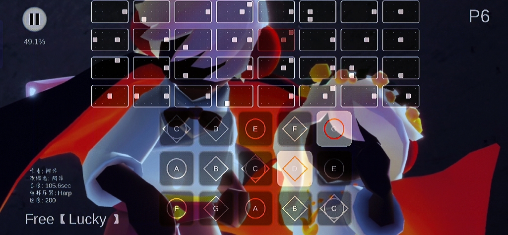 光遇琴谱freelucky