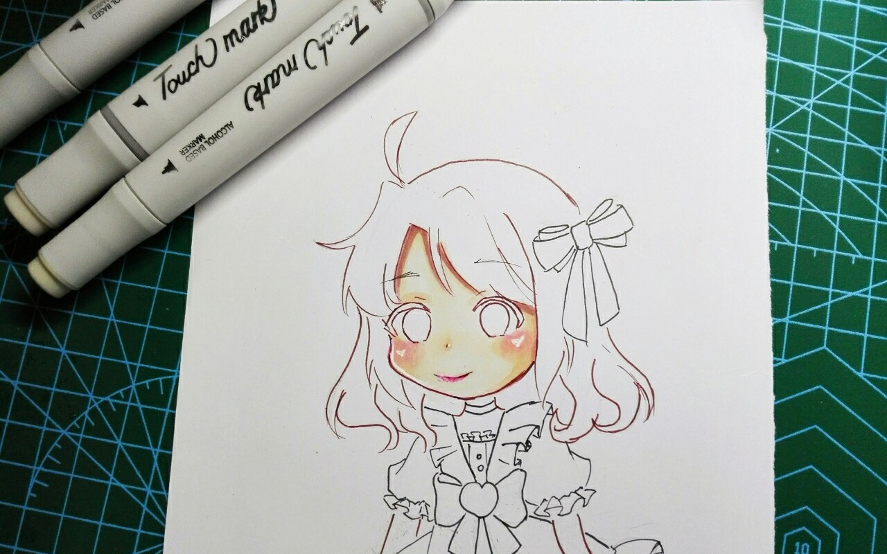  马克笔手绘>论如何画皮肤_哔哩哔哩 (゜-゜)つロ 干杯~-bilibili