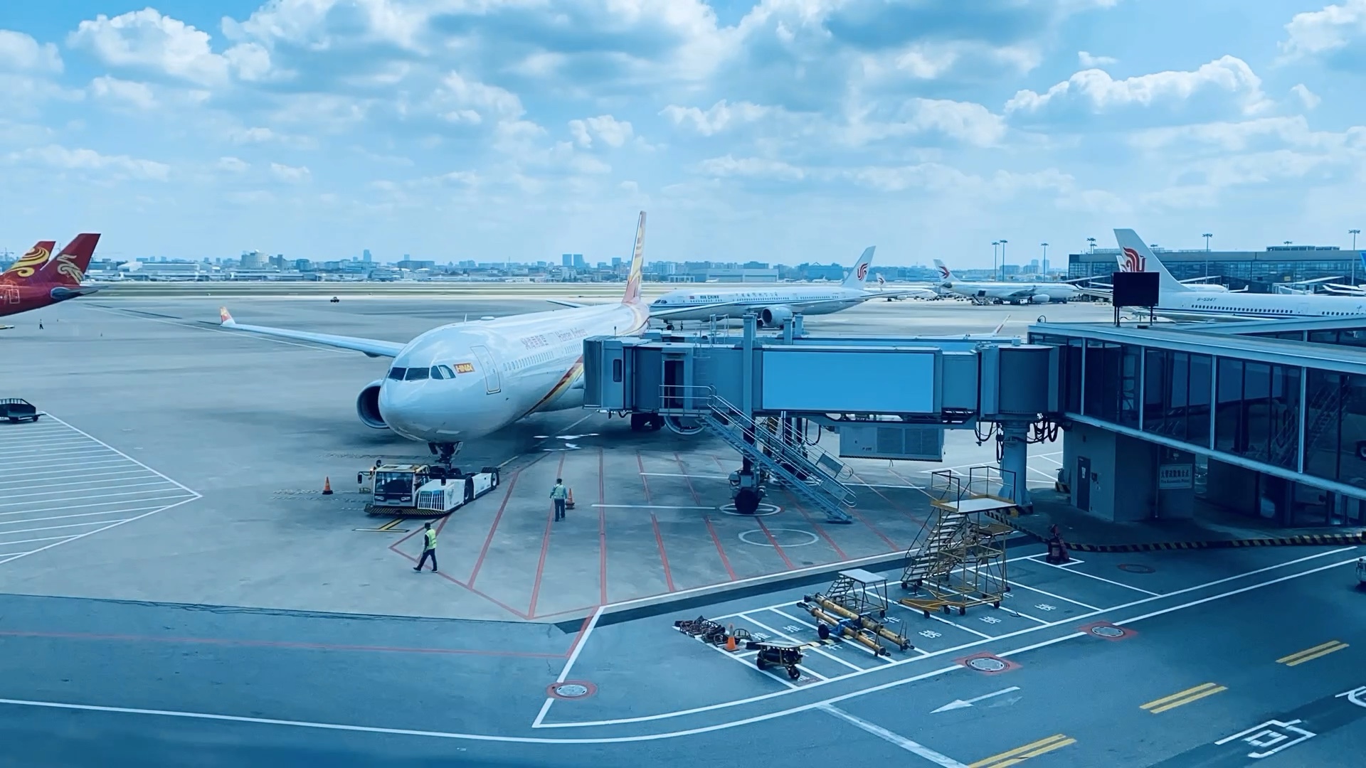 上海虹桥机场t2延时摄影