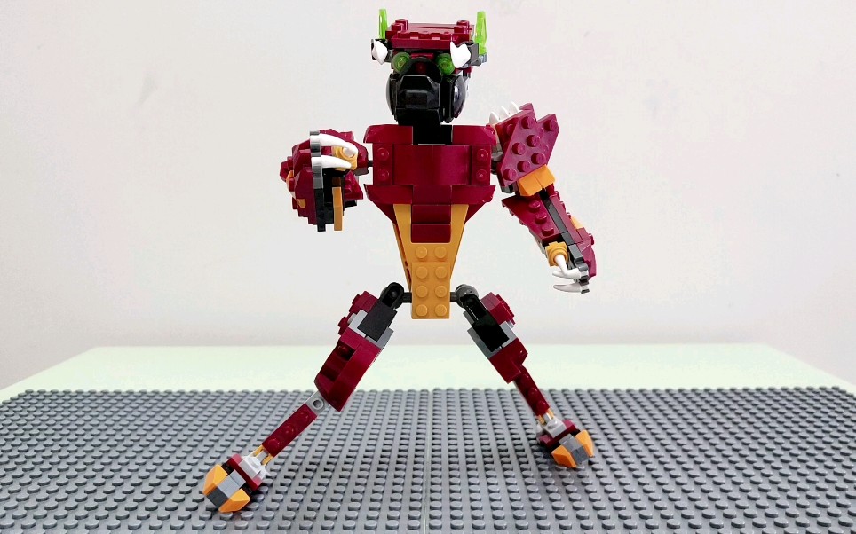 乐高31073moc作品分享——牛头铠甲_哔哩哔哩_bilibili