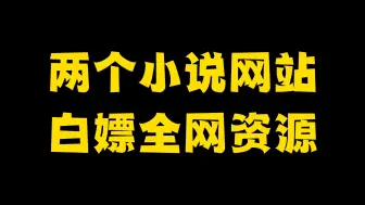 Download Video: 两个小说网站，白嫖全网资源