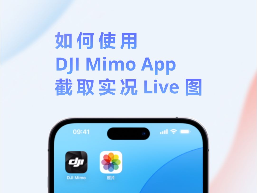 如何使用 DJI Mimo App 截取实况照片?哔哩哔哩bilibili