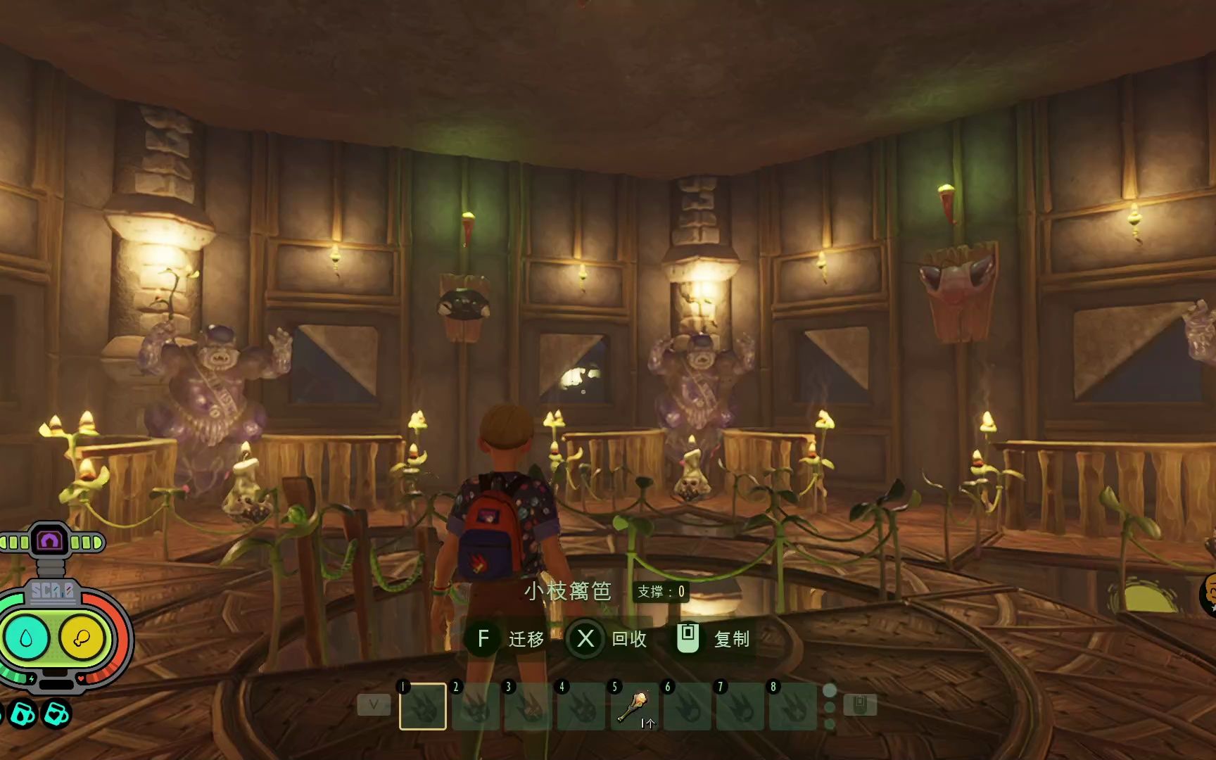 【禁闭求生】荷塘石亭 - 建家设计图丨晚上