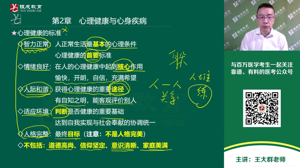 [图]2021年执业医师考试视频 三十天通关大讲堂 医学心理学-01（54分钟）