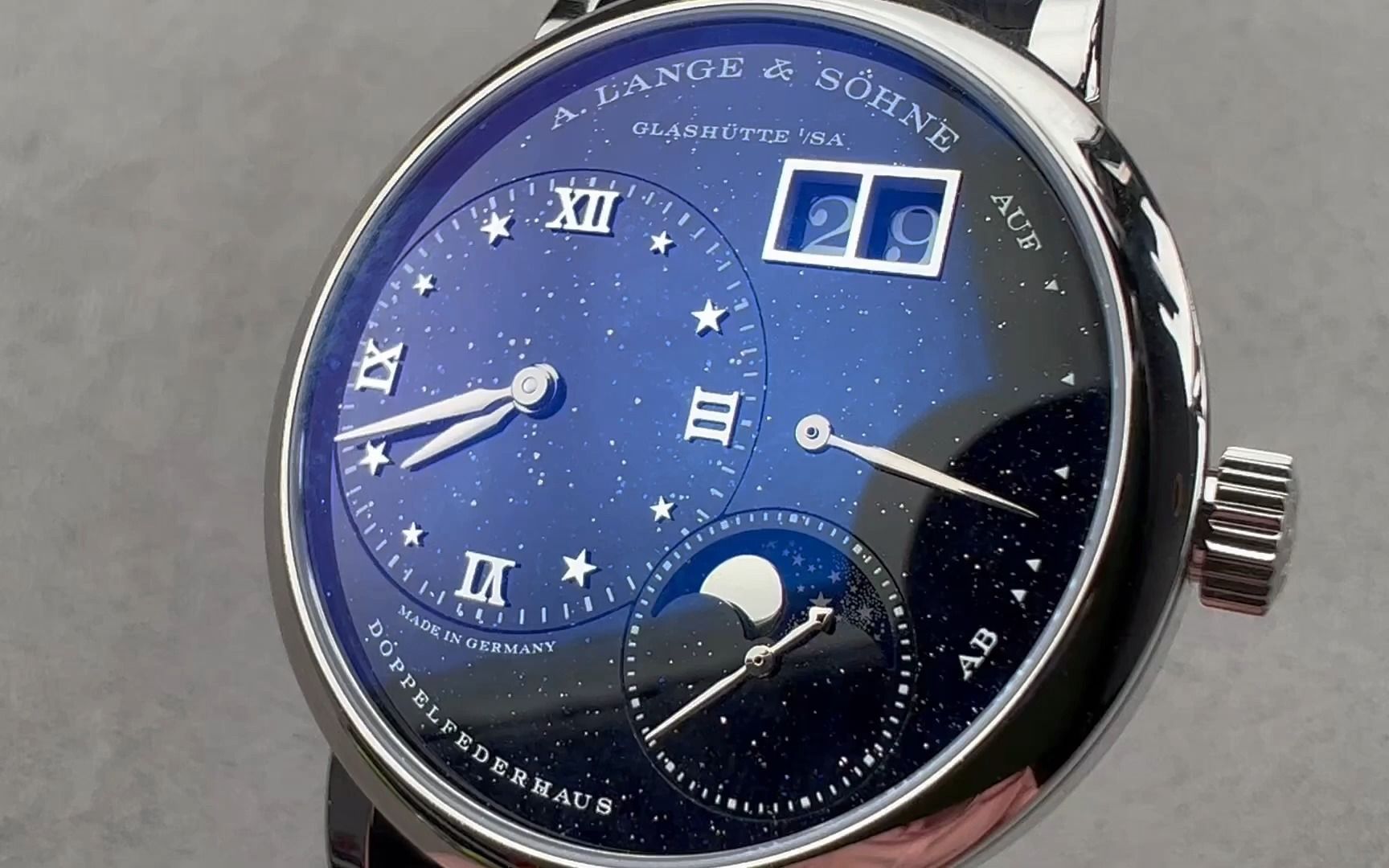 【watchbox 测评】朗格 小朗格一 月相 砂金石表盘 182.086 测评