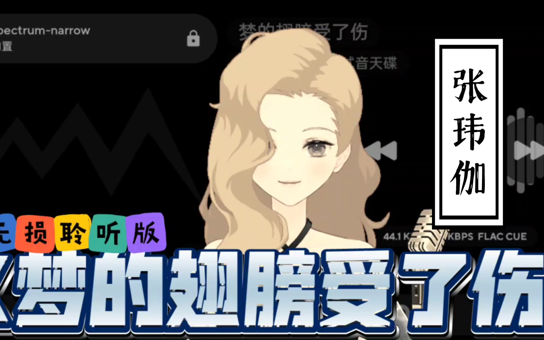 [图]静静听歌《梦的翅膀受了伤》张玮伽   无损聆听版