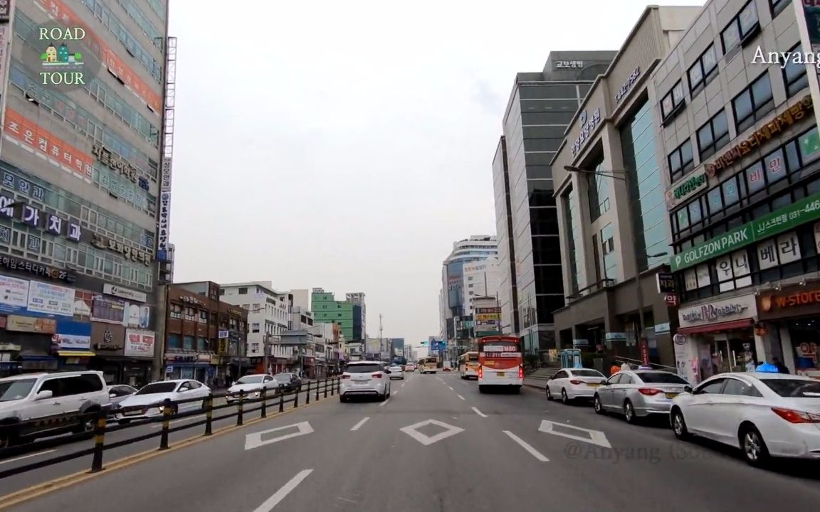 【超清韩国】【bgm自制】第一视角 京畿道-安养市街景 2019.
