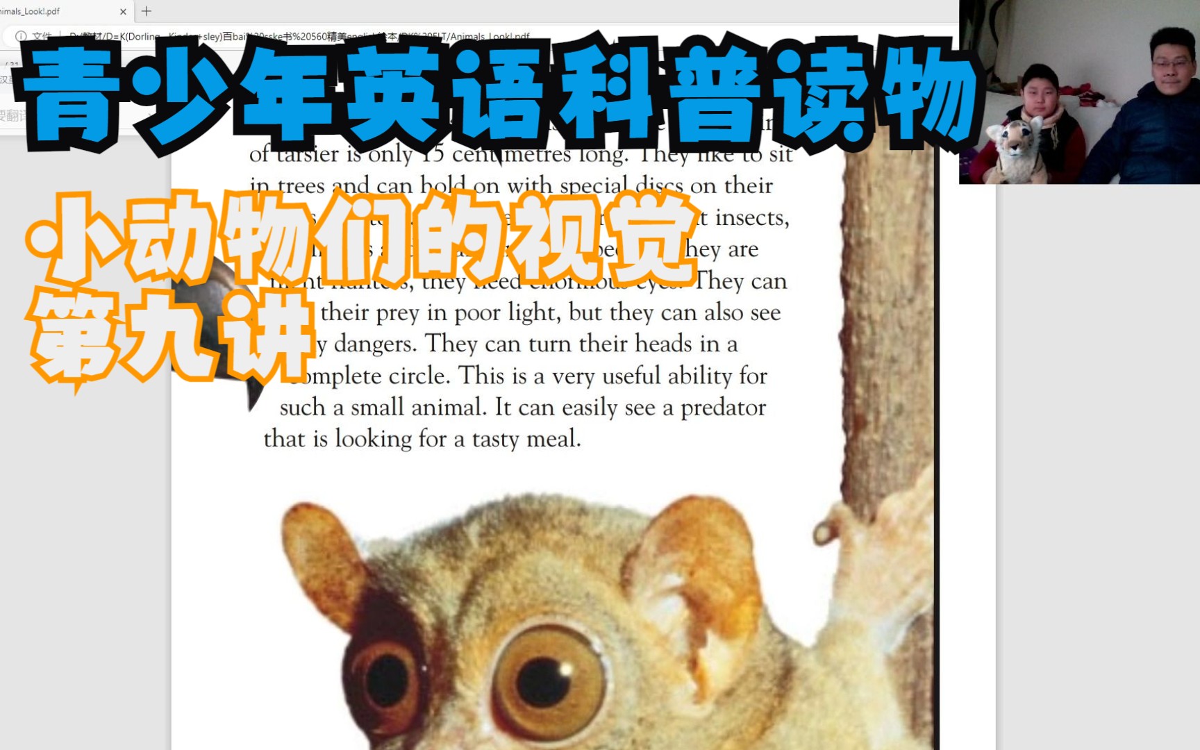 英语课外阅读 动物视觉篇—Animal Look 第九讲哔哩哔哩bilibili