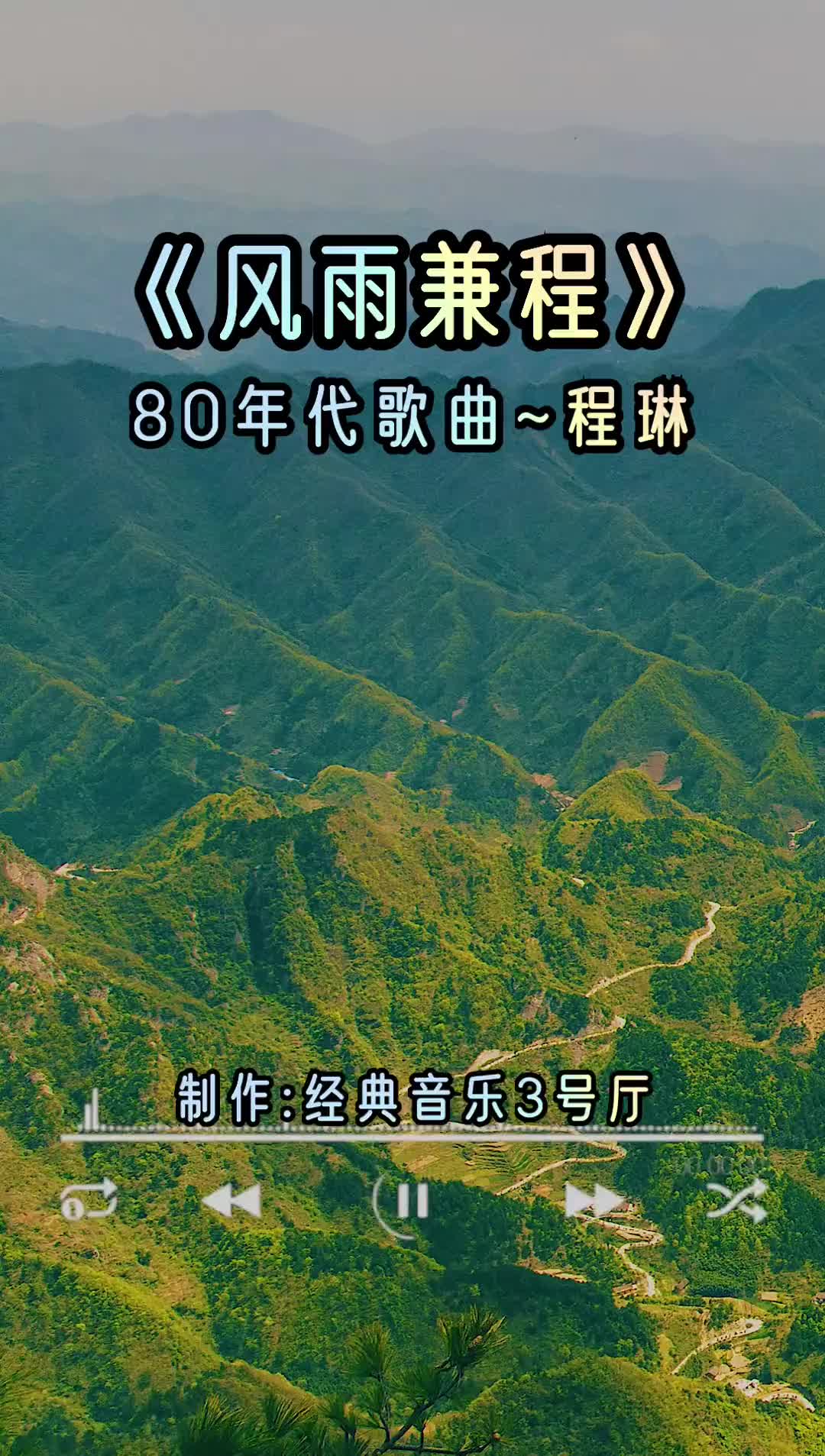 风雨兼程程琳经典老歌经典音乐3号厅音乐