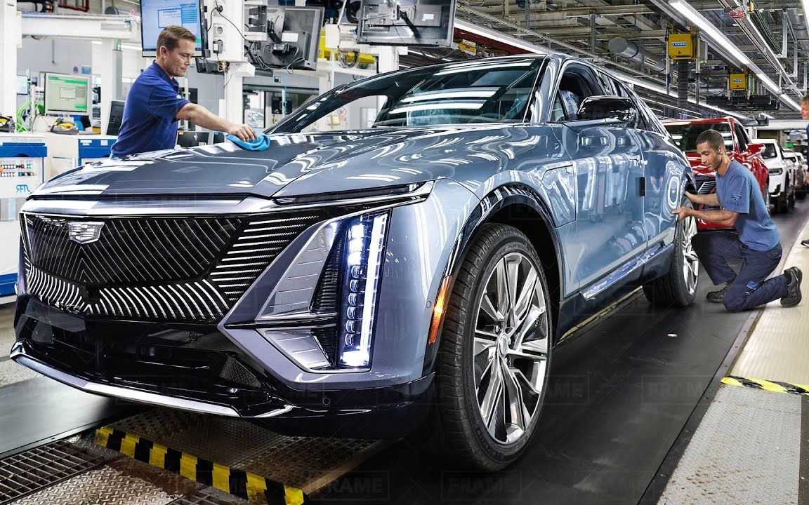【生产线】凯迪拉克 lyriq 的美国大型工厂内部