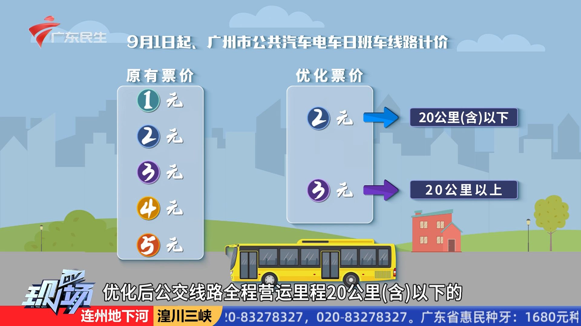 【粤语ⷥ𗴥㫨𕄨€‘广州公交车票价9月起调整 长线乘坐费用将减少哔哩哔哩bilibili