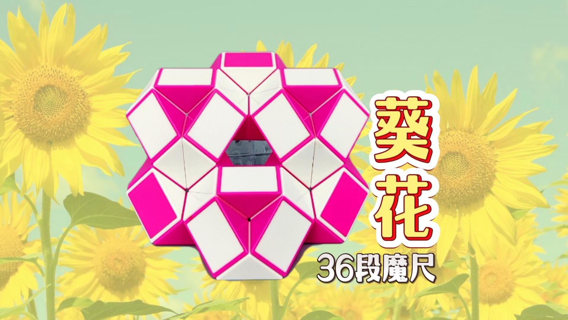 36段魔尺教程变葵花,漂亮花朵造型
